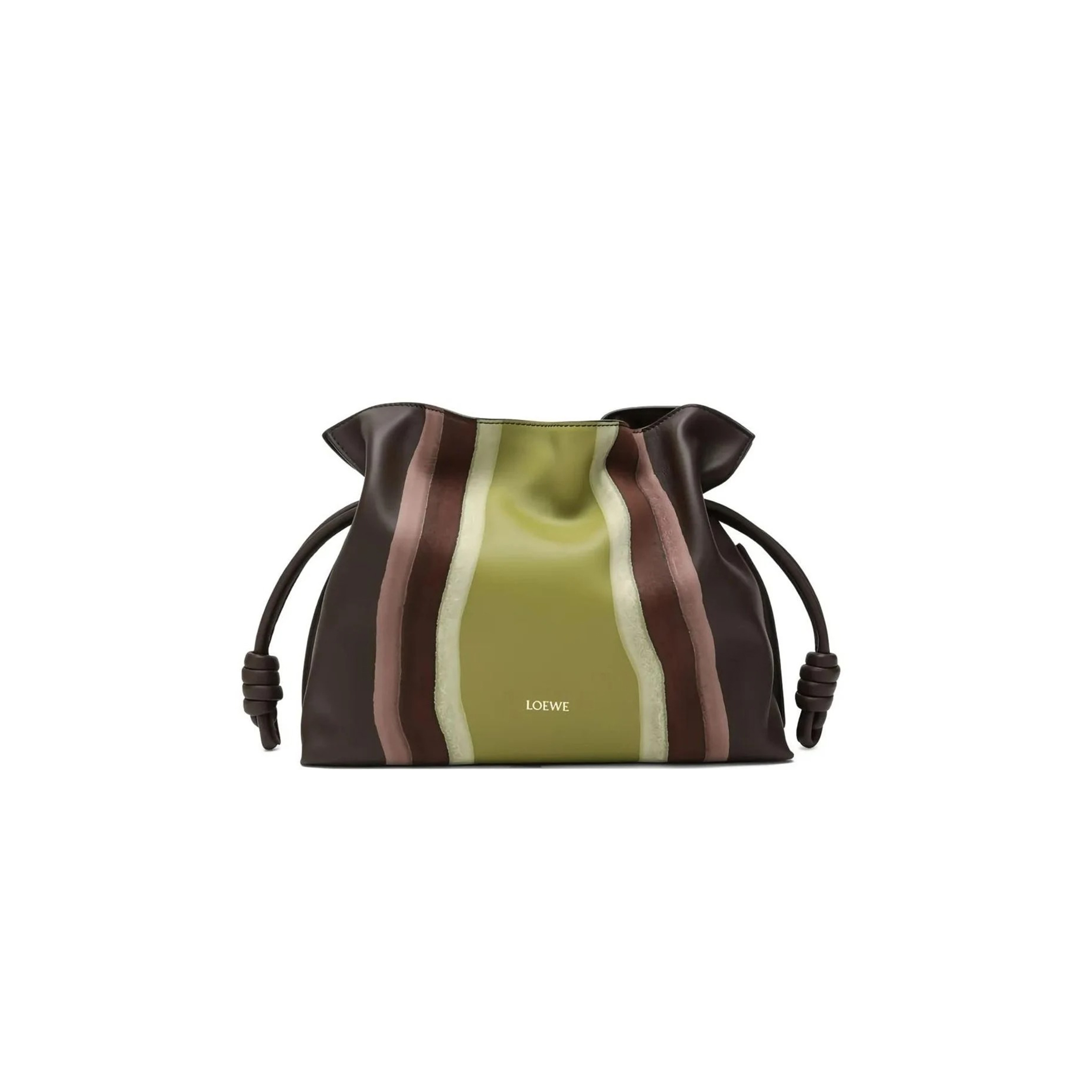 LOEWE GREEN MEDIUM FLAMENCO CLUTCH BAG (30*24.5*10.5cm)